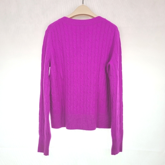 NEW- Vineyard Vine Cashmere Coral Lane Sweater Size M - Picture 5 of 7